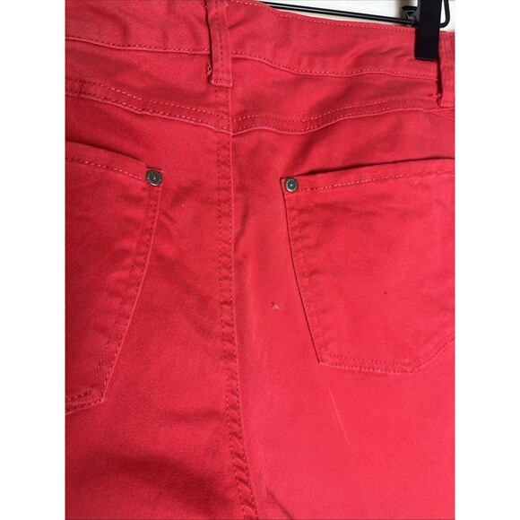 Hannah Denim Red Jeans Women’s Size 10 Stretch Flirty Fun - Picture 5 of 9